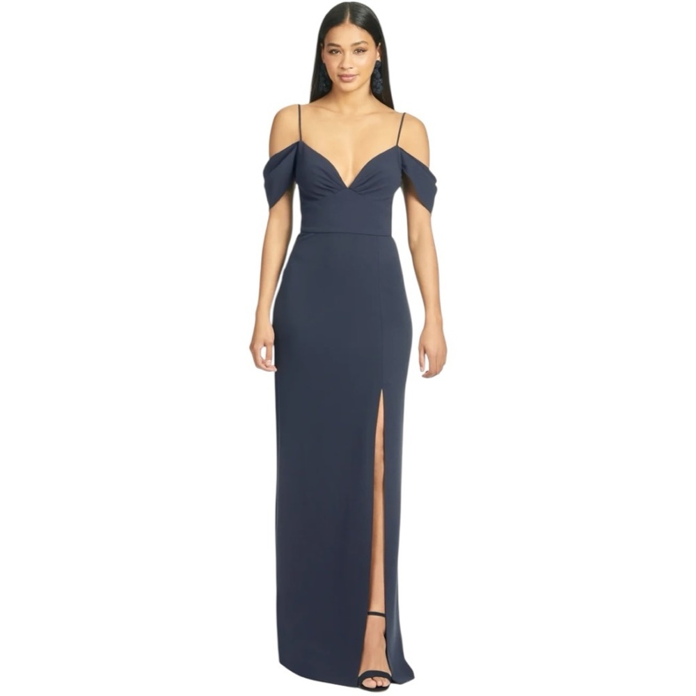Sachin + Babi Navy Brittany Gown Size 6 NWT
